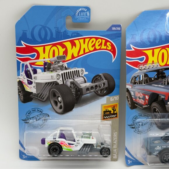 Hot Wheels 2020 Set Of 4: 42 Willys MB Jeep Big-Air Bel-Air Electrac Silhouette - Picture 3 of 10